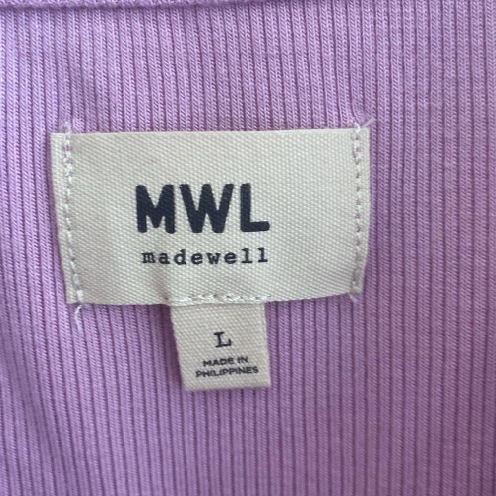 MWL Purple Sleeveless Collared Top - Picture 2 of 5